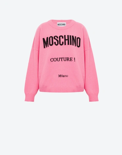 Moschino Wool And Cashmere Sweater  Couture In Pink