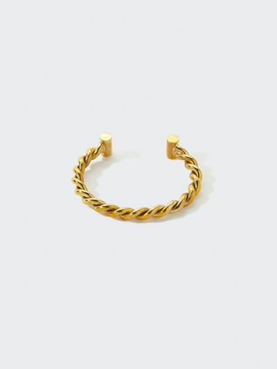 Maple House Bangle In Brass