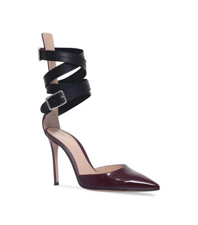 Gianvito Rossi Parker Pointed Pumps In Burgundy