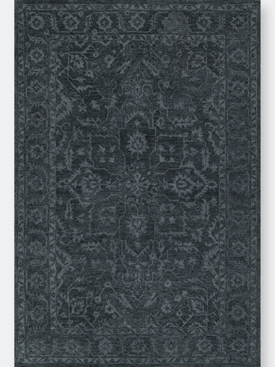 Addison Rugs Addison Harlow Vintage Hand Tufted Area Rug In Black