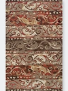 Addison Rugs Addison Blair Transitional Stripe Scroll Area Rug In Brown