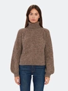 Baum Und Pferdgarten Collins Oversized Knit Turtleneck Sweater In Rawhide