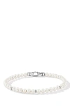 David Yurman Women's Spiritual Beads Sterling Silver & Gemstone Beaded Bracelet In White/silver