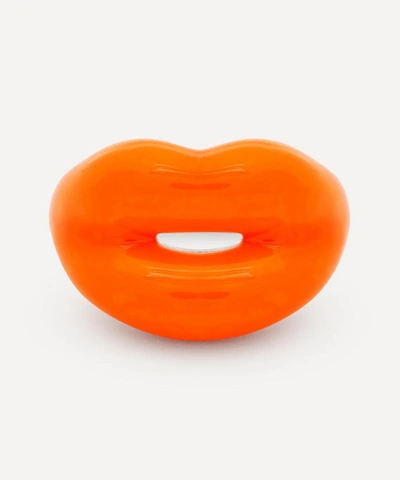 Solange Azagury-partridge Neon Orange Hotlips Ring