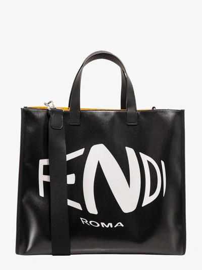 Fendi Shopping Bag In Black