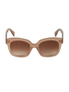 Celine Women's Square Sunglasses, 54mm In Tan/pink