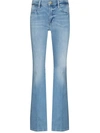 Frame Le High Flared Jeans In Tropic In Blau
