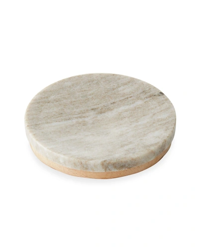 Kassatex San Marino Soap Dish In Marble/wood