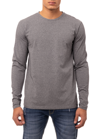 X-ray X Ray Long Sleeve Crewneck T-shirt In Charcoal Heather