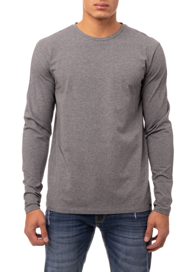 X-ray X Ray Long Sleeve Crewneck T-shirt In Grey