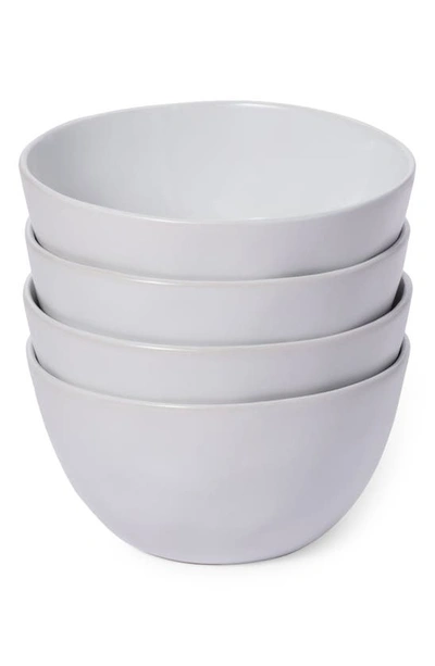 Leeway Home Set Of 4 Bowls In White Solids