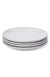 Leeway Home Set Of 4 Small Plates In White Solids