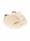 Ugg Kids' Fluff Yeah Slide Slippers In Tan/tan