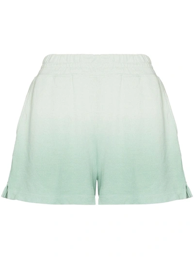Rails Womens Aqua Dip Dye Jane Tie-dye Cotton-blend Shorts Xs In Green