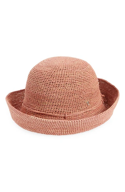 Helen Kaminski Provence 10 Packable Raffia Hat In Red