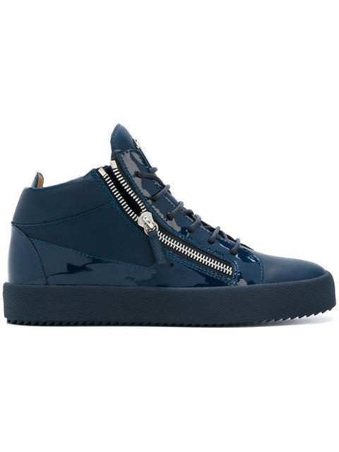 Giuseppe Zanotti Design Kriss Hi-top Sneakers - Blue | ModeSens