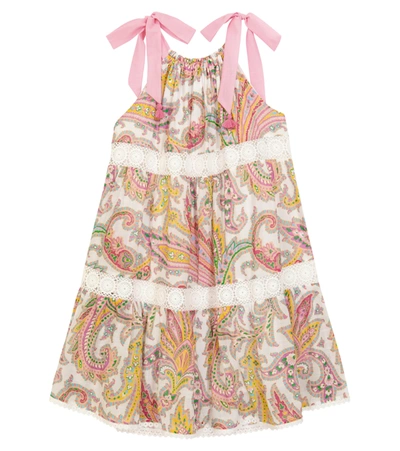 Zimmermann Kids' Little Girl's & Girl's Teddy Halter Tiered Dress In Pink
