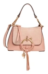 See By Chloé Mini Joan Leather Crossbody Bag In Fallow Pink