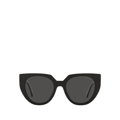 Prada Pr 14ws Black / Talc Female Sunglasses In Grey