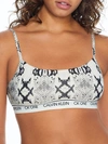 Calvin Klein Ck One Cotton Unlined Bralette Qf5727 In Variant Snake