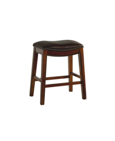 Picket House Furnishings Bowen 24" Backless Counter Height Stool In Brown