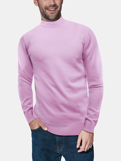 X-ray X Ray Casual Mock Neck Pullover Sweater In Pale Pink
