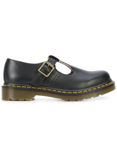 Dr. Martens' Polley Mary Jane Shoes In Black Smooth