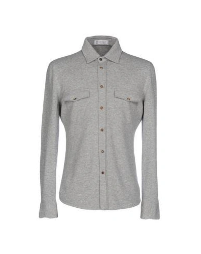 Brunello Cucinelli Solid Color Shirt In Grey