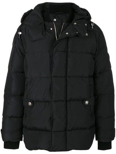 Versus Black Down Puffer Jacket