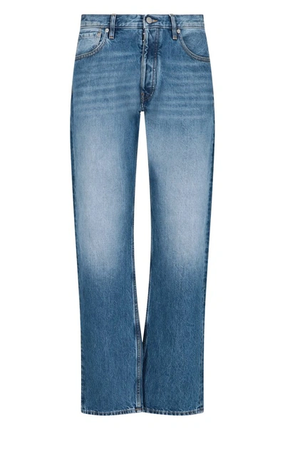 Maison Margiela Faded-effect Straight-leg Jeans In Blue