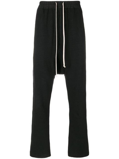 rick owens drop crotch joggers