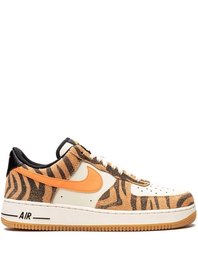 Nike Air Force 1 07 Prm Sneakers Dj6192-100 In Coconut Milk /atomic Orange/lt Brown