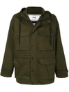 Ami Alexandre Mattiussi Rain Coat In Green