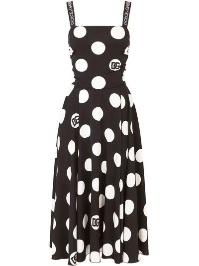 dolce and gabbana black polka dot dress Dolce & Gabbana // Polka Dot Lace Dress  VSP Consignment