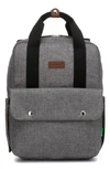 Babymel Babies' Georgi Eco Convertible Diaper Backpack In Grey