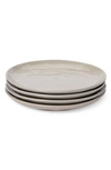Leeway Home Set Of 4 Small Plates In Sand Solids