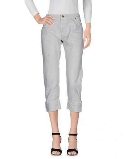 Pierre Balmain Denim Pants In Light Grey