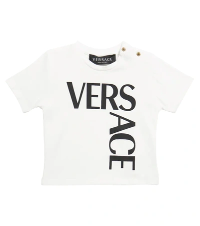 Versace Baby's & Little Kid's Logo-print Jersey T-shirt In White