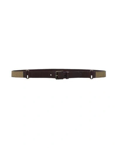 Belstaff Leather Belt In Khaki
