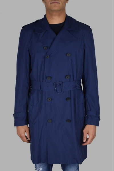Valentino Trench Coat In Blue