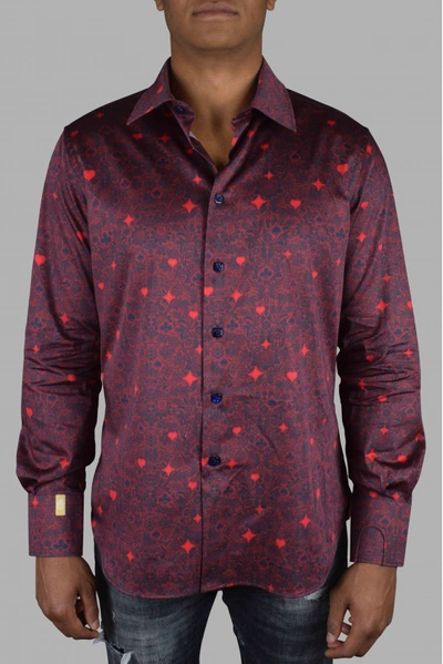 Billionaire Ls Milano Casino Shirt In #800020