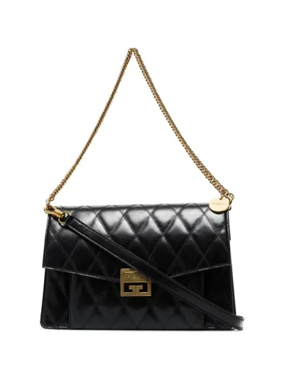 Givenchy Gv3 Quilted Shoulder Bag In Black