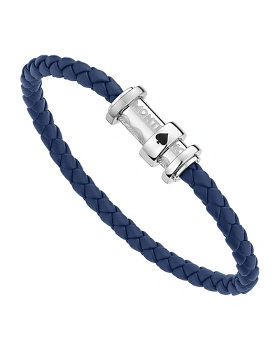 Montblanc Men's Meisterstück Tribute To The Book Around The World In 80 Days Ace Of Spade Bracelet In Blue