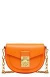 Mcm Patricia Leather Crossbody Bag In Persimmon Orange