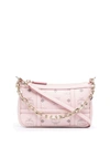 Mcm Delmy Visetos Mini Logo Chain Shoulder Bag In Powder Pink
