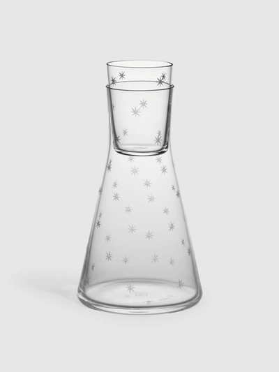 Richard Brendon Cocktail Collection Star Cut Carafe In Clear