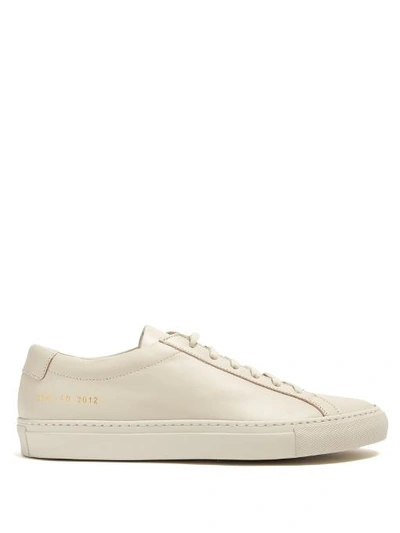 Common Projects Original Achilles Low-top Leather Trainers In Light Grey