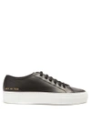 Common Projects Tournament Low-top Leather Trainers In Black White