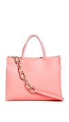 House Of Want H.o.w. We Boss Vegan Leather Tote In Peony