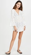 Vix Swimwear Ruffle Tunic In Off White